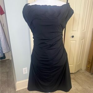 Off-Shoulder Black Dress